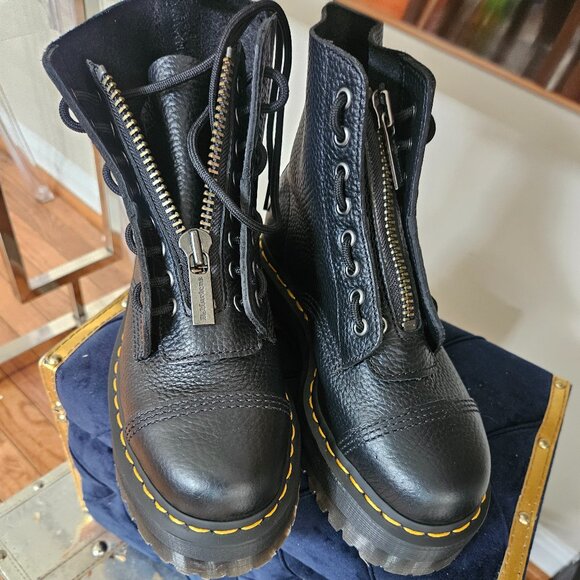Dr. Marten Sinclair Milled Nappa Leather Platform - Picture 1 of 2